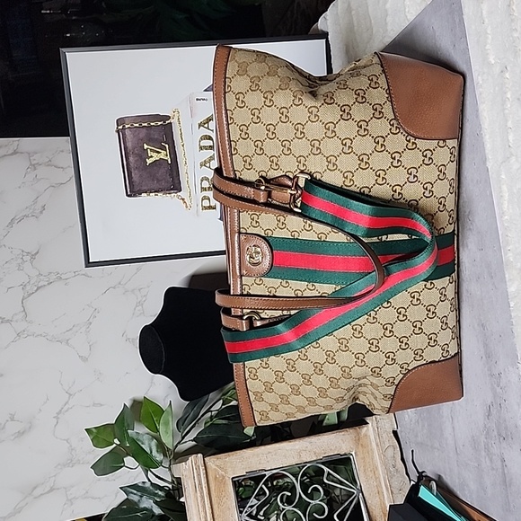 GUCCI brand Ophidia GG Supreme XL Tote - Picture 1 of 16